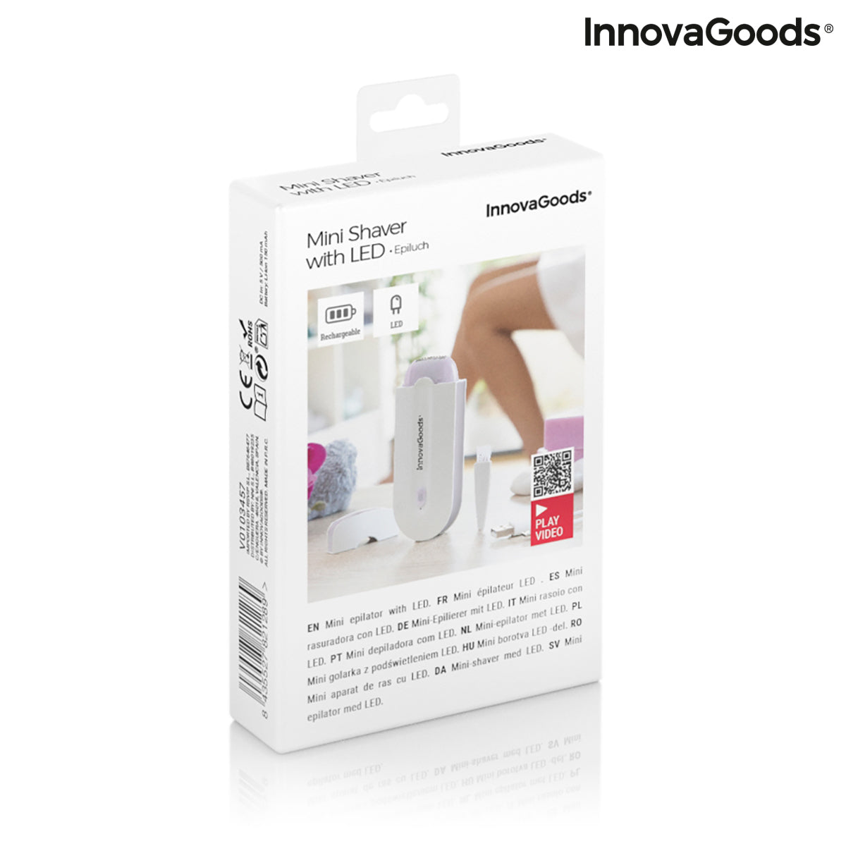 Mini-rasoir Rechargeable avec Voyant LED Epiluch InnovaGoods